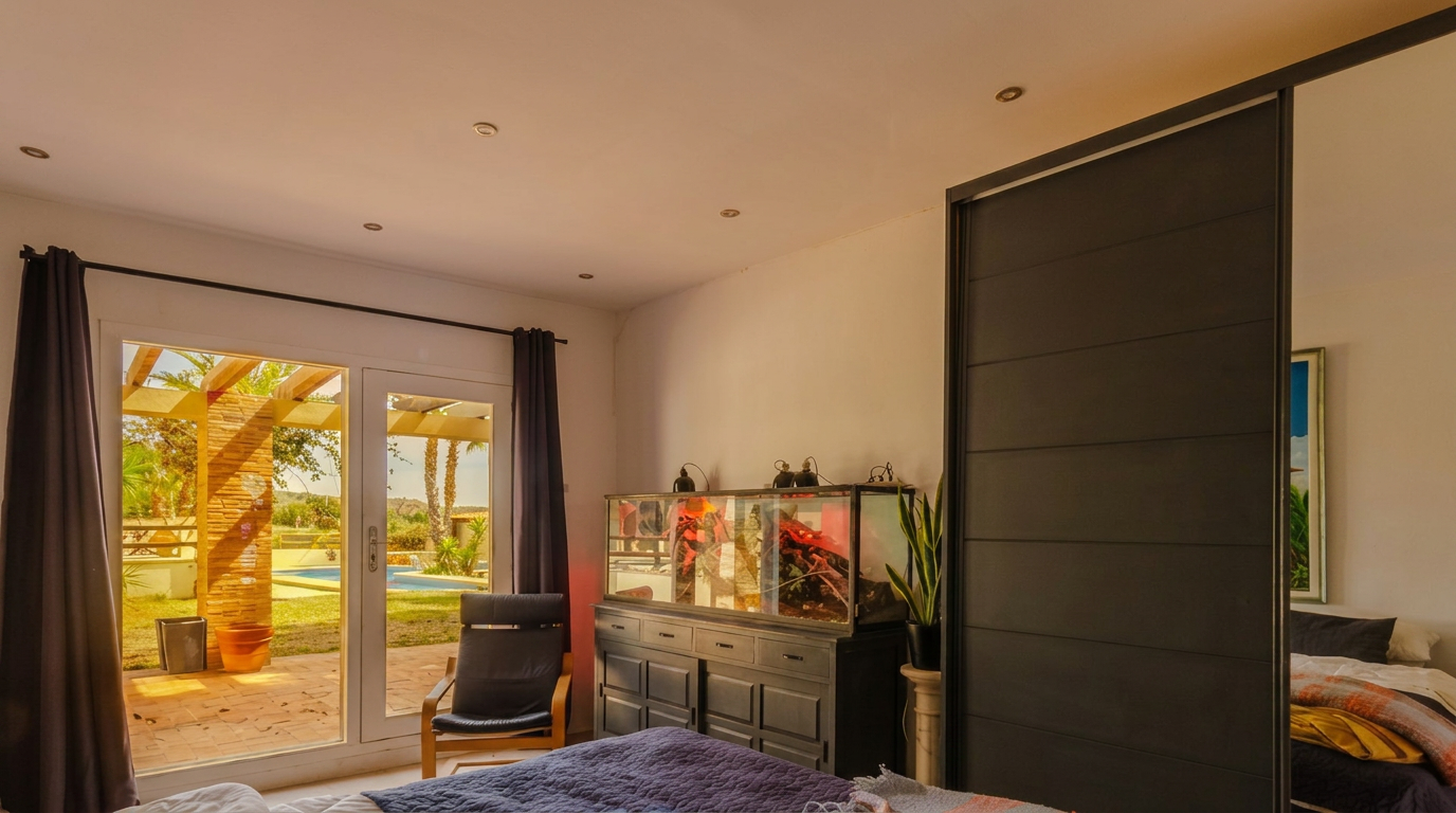 Master suite with garden access